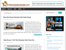 Tablet Screenshot of bestproteinbarsguide.com
